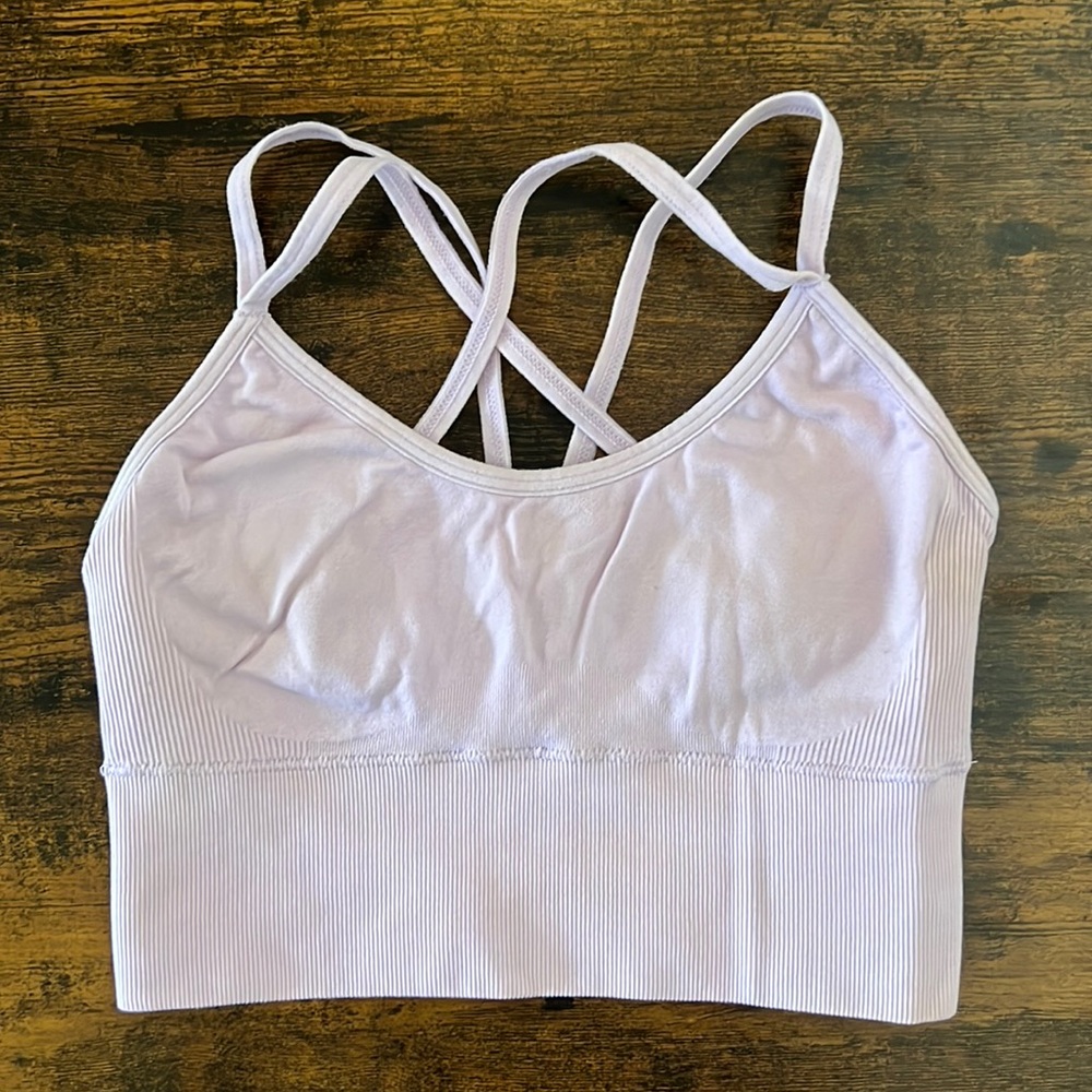 XS NVGTN Blush Flourish Seamless Bra